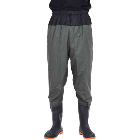 Cuissardes avec bottes vert foncé taille 46 CFW761544 (1/5)
