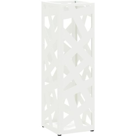 Porte-parapluie Blanc 15,5 x 15,5 x 49 cm Métal CFW197488 (1/5)