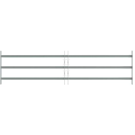 Grille réglable de sécurité de fenêtres et 3 barres 1000-1500mm CFW497267