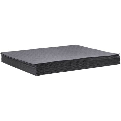 Tampons absorbants d'huile 25 pcs gris 40x50 cm CFW901536