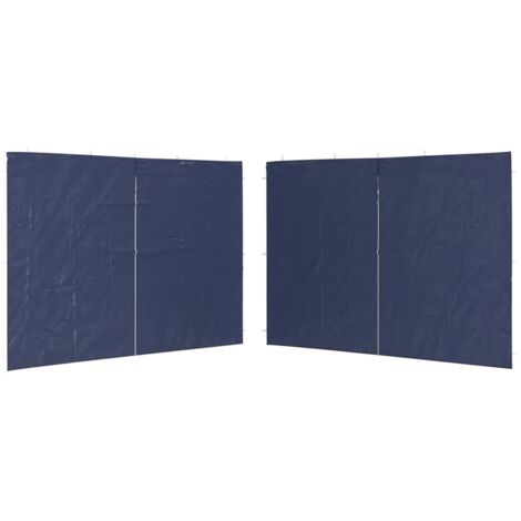 Paroi de tente de réception 2pcs avec fermeture éclair PE Bleu CFW975714 (1/5)