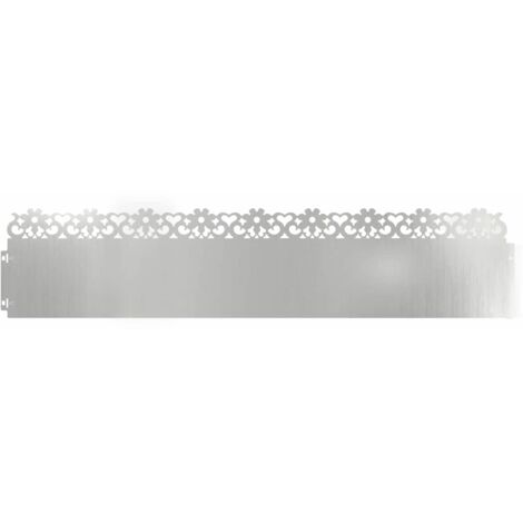 Bordures de pelouse 30 pcs Argent 103 x 0,05 x 22 cm CFW462078 (1/5)