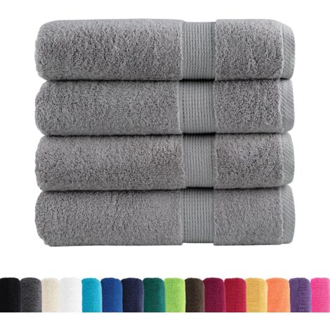 Essuie-mains de qualité supérieure SOLUND 4 pcs gris 600 g/m² CFW655396 (1/5)