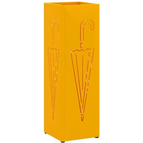 Porte-parapluie Moutarde 15,5 x 15,5 x 49 cm Métal CFW819867