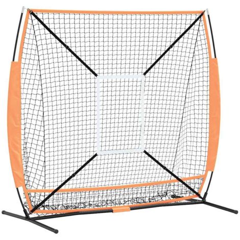 Filet d'entraînement de baseball Noir 180 x 59.5 x 152.5 cm CFW364799