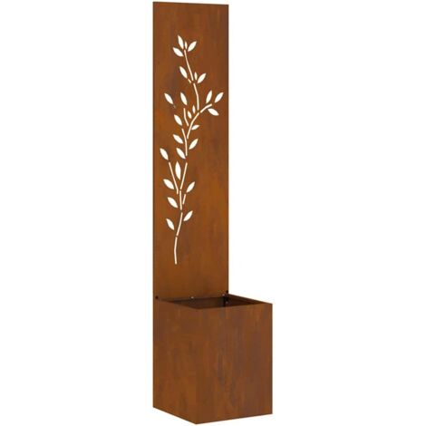 Écran de confidentialité de jardin Floral Rouillé 32 x 140 cm CFW873027