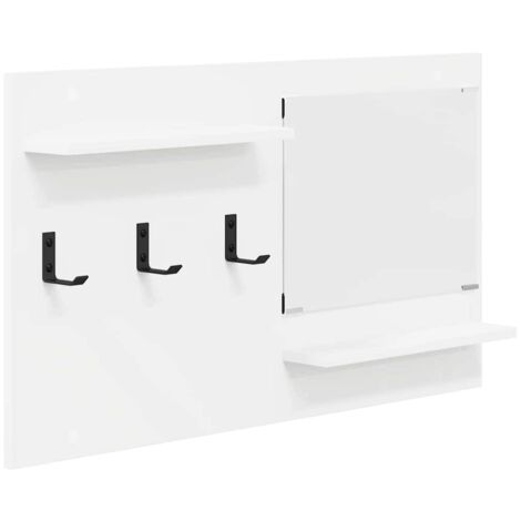 Porte-manteau mural Blanc 90 x 10 x 50 cm Bois d'ingénierie CFW644646 (1/5)