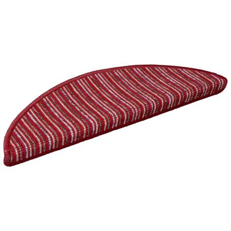 Tapis d'escalier auto-adhésifs 15 pcs Rouge 56 x 17 x 3 cm CFW930972 (1/5)