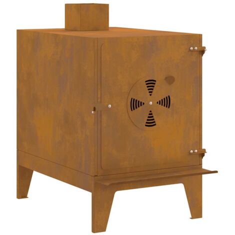 Réchaud de camping 35x50x60 cm acier corten CFW884754 (1/5)