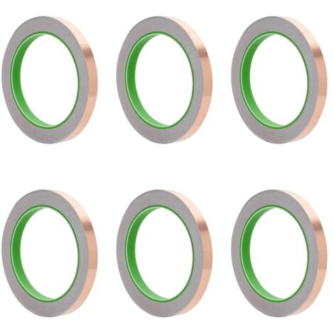 Ruban en Cuivre Double Face 6 pcs Cuivre 2000 x 1 cm Cuivre CFW944511 (1/5)