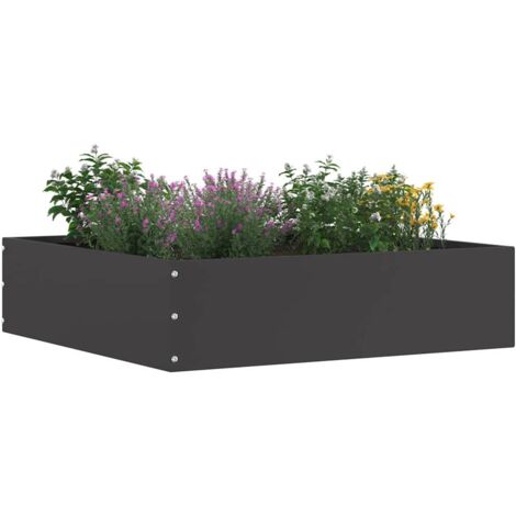 Bordure de Pelouse Noir 50 x 50 x 13 cm Acier CFW961760 (1/5)