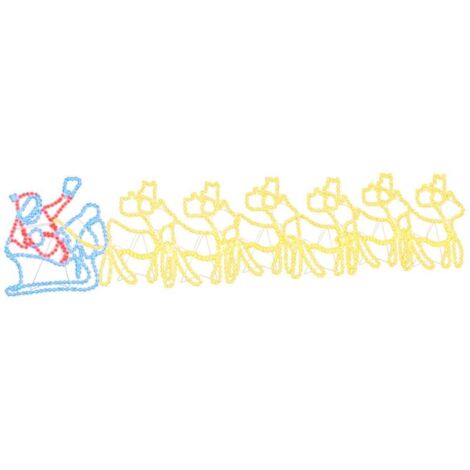 Décoration LED de Noël Multicolore 69 x 79 cm PVC CFW906653 (1/5)
