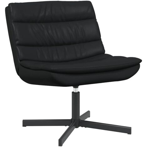 Chaise pivotante Noir 63 x 75 x 76 cm PU brillant CFW795337 (1/5)