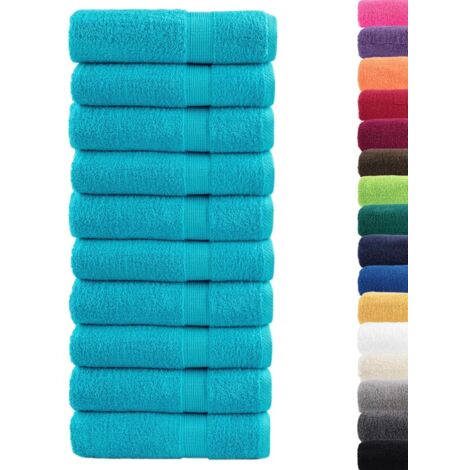 Essuie-mains de qualité supérieure SOLUND 10 pcs turquoise CFW958362 (1/5)