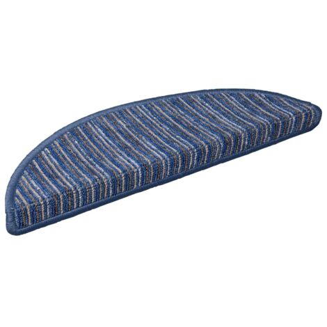 Tapis d'escalier auto-adhésifs 15 pcs Bleu 56 x 17 x 3 cm CFW344259 (1/5)