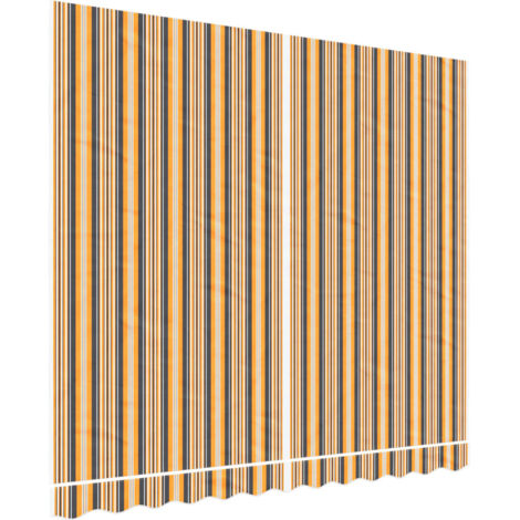 Tissu de remplacement pour auvent rayures multicolores 3x2,5 m CFW890647 (1/5)