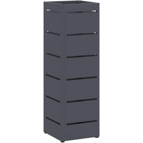 Porte-parapluie Anthracite 15,5 x 15,5 x 49 cm Métal CFW823820 (1/5)