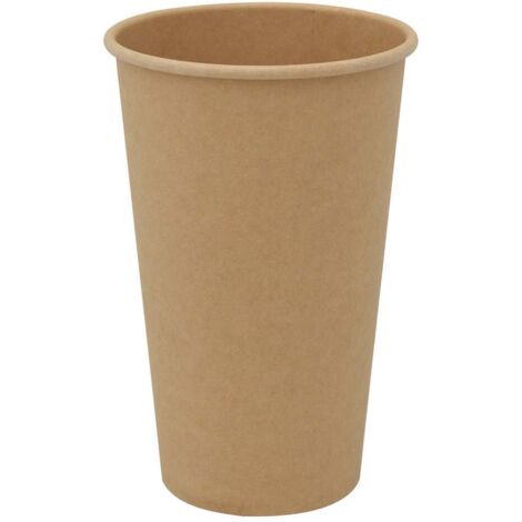 Tasses à café en papier 1000 pcs 16oz 400ml marron CFW953624 (1/5)