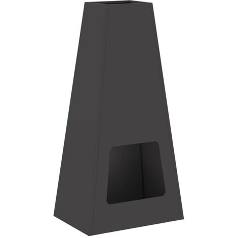 Braise Noir 50 x 35 x 100 cm Acier CFW865286 (1/5)