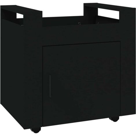 Chariot de bureau Noir 60x45x60 cm Bois d'ingénierie CFW314154 (1/5)