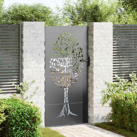 Porte De Jardin Portail De Jardin 85x75 Cm Design Arbre En Acier porte-de-jardin-portail-de-jardin-85x75-cm-design-arbre-en-acier