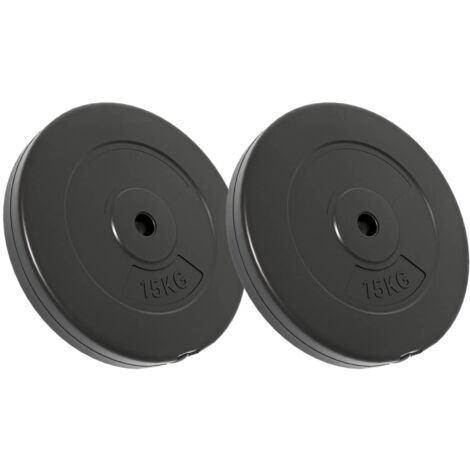 Plaques de poids 2 pcs 30 kg Béton CFW919346 (1/5)