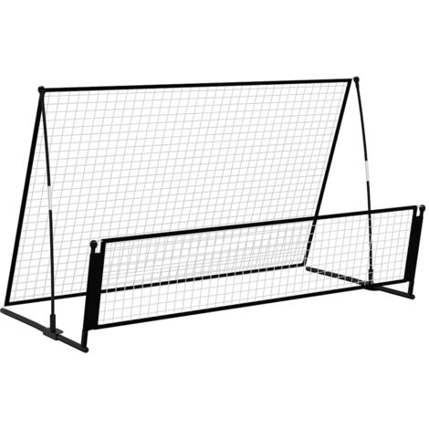 But de football de rebondissement 2 en 1 202x104x120 cm Acier CFW647968 (1/5)