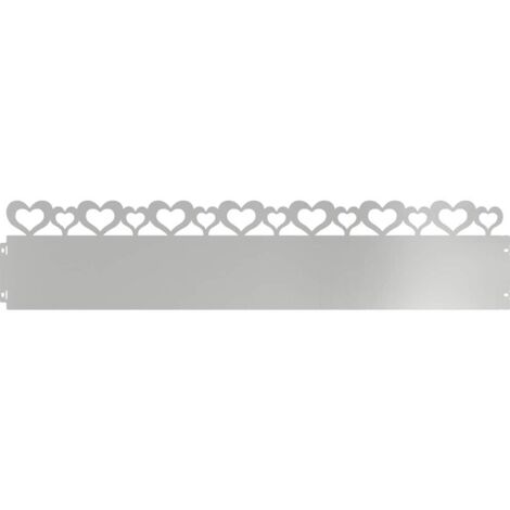Bordures de pelouse 10 pcs Argent 103 x 0,05 x 22 cm CFW405822 (1/5)