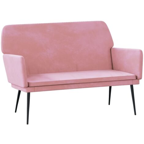 Banc Rose 108x79x79 cm Velours CFW751983 (1/5)