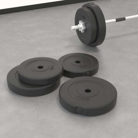 Lot 2 Plaques De Poids Supplémentaires 5,1 Kg – Pour Multi-Gym Dione HG3 & HG5 – Extension 10,2 Kg Totale