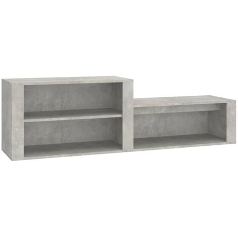 Meuble à chaussures,Armoire à chaussures Gris béton 150x35x45 cm Bois d'ingénierie CFW8864930 (1/5)