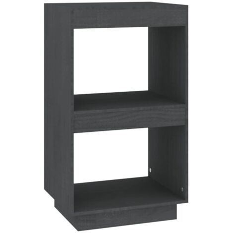 Bibliothèque,Armoire à Livres Gris 40x35x71 cm Bois de pin massif CFW7604327 (1/5)