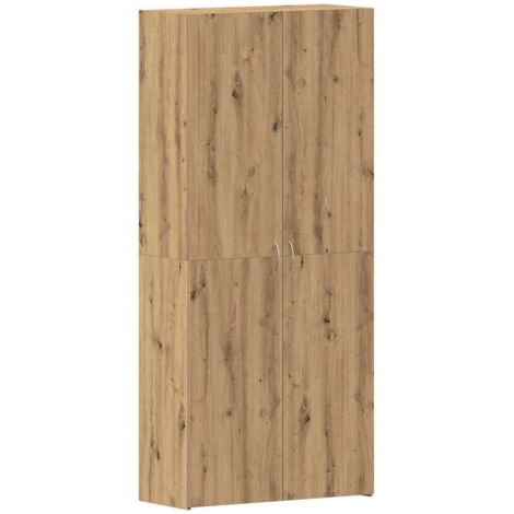Meuble à chaussures,Cabinet à chaussures avec étagère Marron 80 x 35.5 x 180 cm CFW7006187 (1/5)