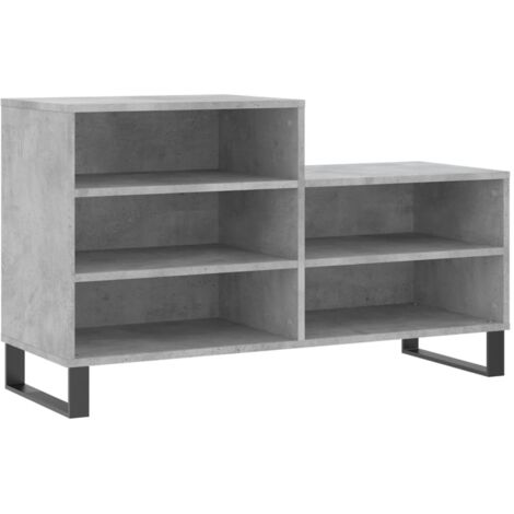 Meuble à chaussures,Armoire à chaussures Gris béton 102x36x60 cm Bois d'ingénierie CFW9349752 (1/5)
