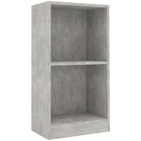 Bibliothèque,Armoire à Livres gris béton 40x24x75 cm bois d'ingénierie CFW7479559 (1/5)