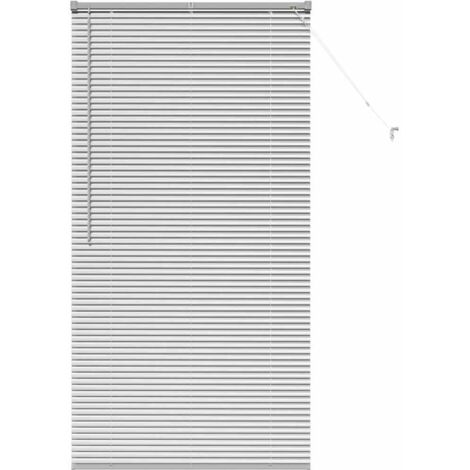 Store de Fenêtre,Store vénitien avec des rideaux Argent Aluminium CFW1846985 (1/5)