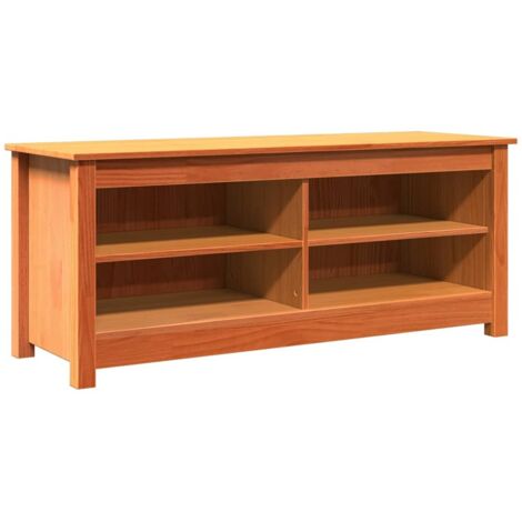 Meuble à chaussures,Banc à chaussures avec étagère Marron cire 110 x 38 x 45.5 cm CFW6906601 (1/5)