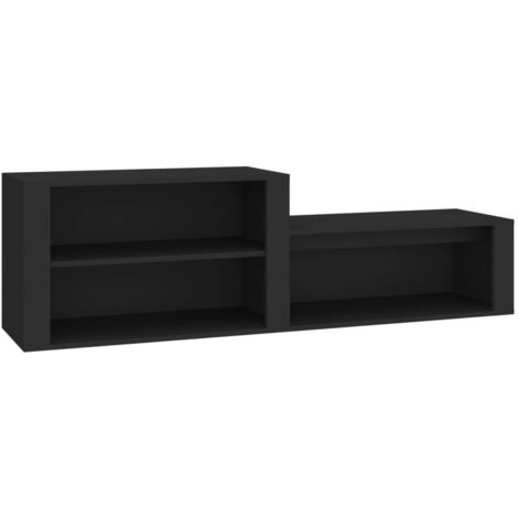 Meuble à chaussures,Armoire à chaussures Noir 150x35x45 cm Bois d'ingénierie CFW1115511 (1/5)