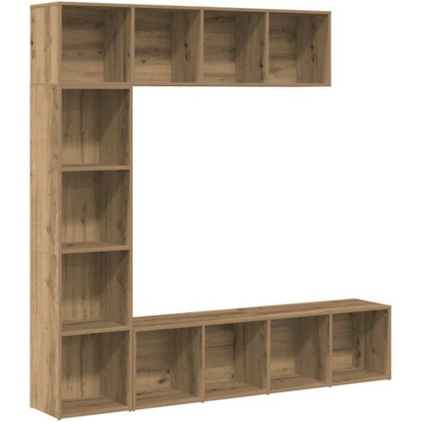 Bibliothèque,Armoire à Livress 3 pcs chêne artisanal bois d'ingénierie CFW8875245 (1/5)
