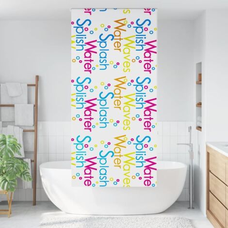 Store enrouleur de douche,Store à rouleau 100x240 cm largeur du tissu 96 cm CFW7003500 (1/5)