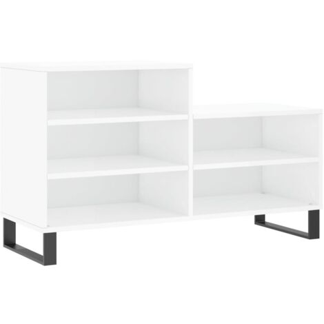 Meuble à chaussures,Armoire à chaussure Blanc brillant 102x36x60 cm Bois ingénierie CFW5033762 (1/5)