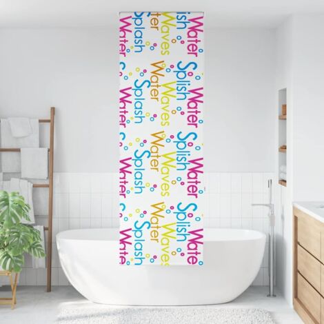 Store enrouleur de douche，Store à rouleau 80x240 cm largeur du tissu 76 cm CFW7407137 (1/5)