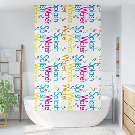 Store enrouleur de douche,Store à rouleau 130x240 cm largeur du tissu 126 cm CFW8214613 (1/5)