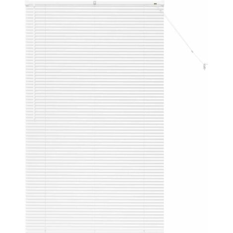 Store de Fenêtre,Store vénitien avec des rideaux Blanc Aluminium CFW8854382 (1/5)