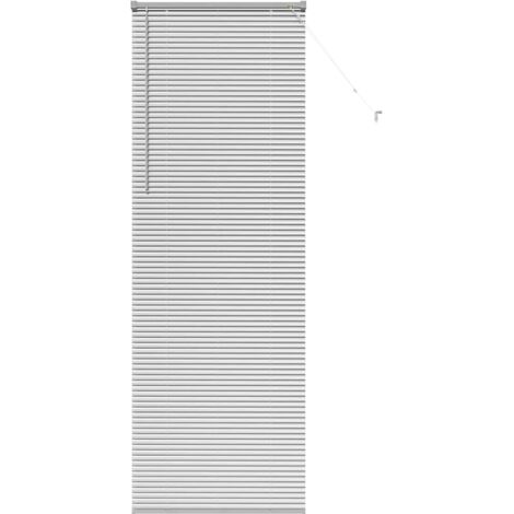 Store de Fenêtre,Store vénitien avec des rideaux Argent Aluminium CFW6829234 (1/5)