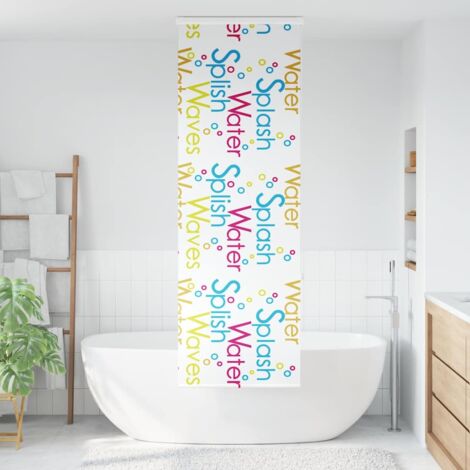 Store enrouleur de douche,Store à rouleau avec cassette largeur du tissu 56 cm CFW6712341