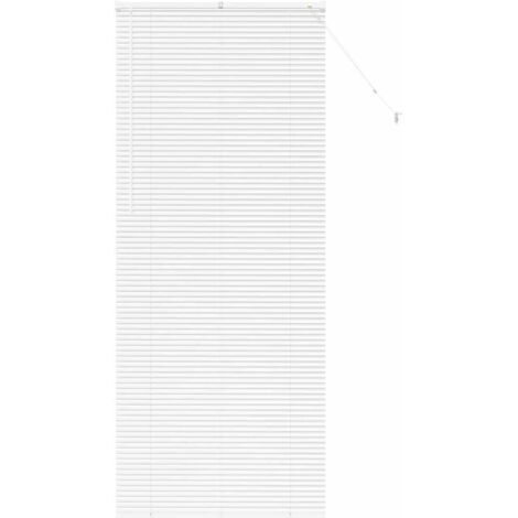 Store de Fenêtre,Store vénitien avec des rideaux Blanc Aluminium CFW3849003 (1/5)