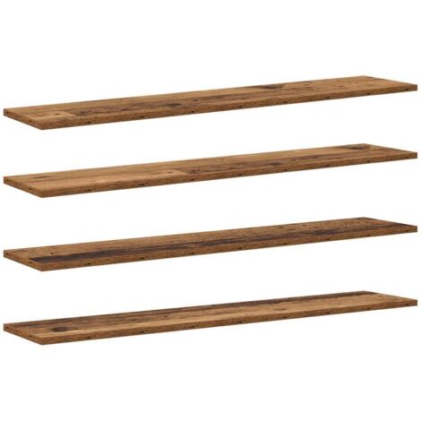 Étagère à livres 4 pcs,Armoire à Livres Marron 100 x 20 x 1.5 cm CFW2710653 (1/5)