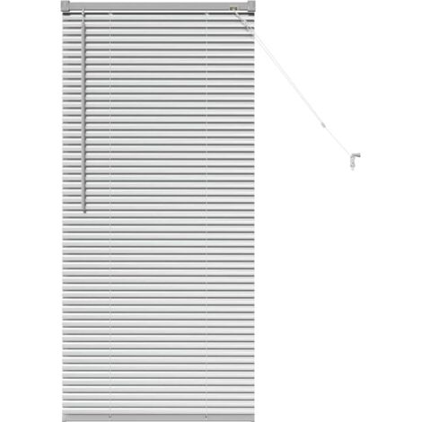 Store de Fenêtre,Store vénitien avec des rideaux Argent Aluminium CFW5441654 (1/5)