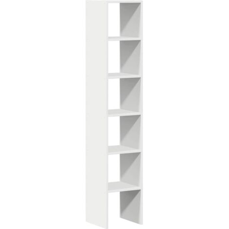 Bibliothèque,Armoire à Livress 2 pcs empilable blanc 30x30x80 cm bois ingénierie CFW6776680